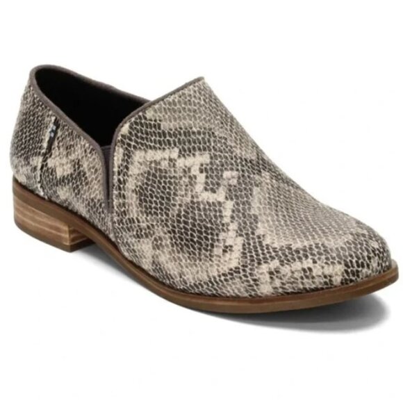 Toms Shoes - TOMS Size 9.5 Shaye Faux Snakeskin Shoes